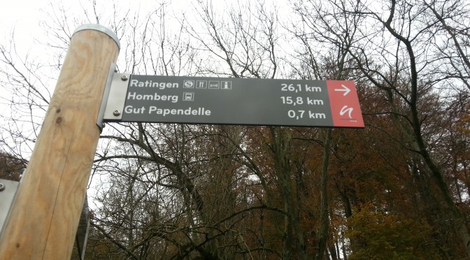 NeanderlandSteig 1. Teil: Etappe Rotthäuser Bachtal/Erkrath nach Ratingen am 12.11.2014